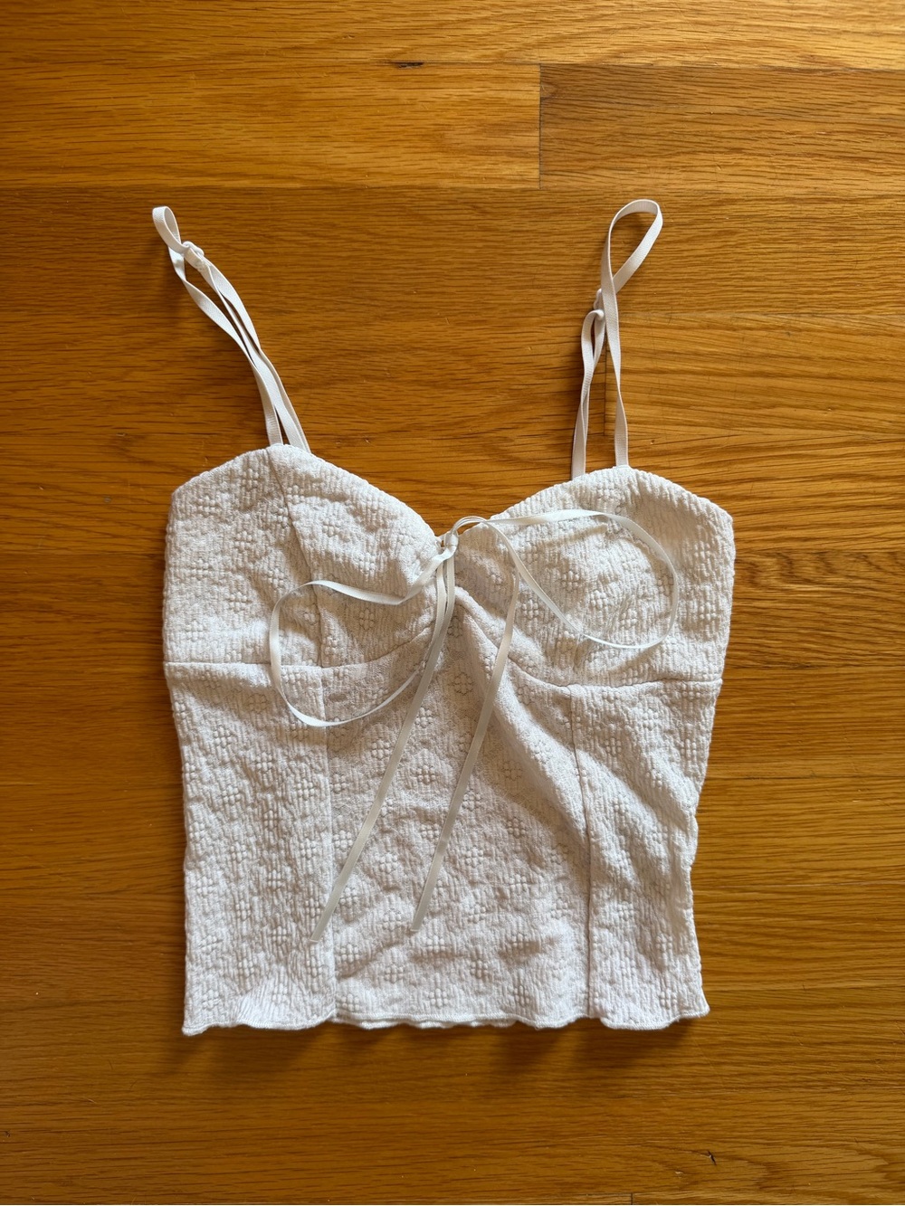 Edikted White Flower Tank Top - Size XS